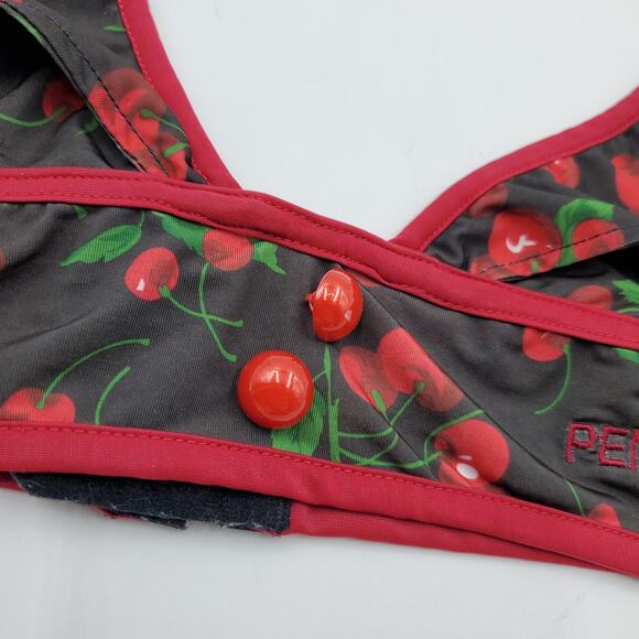 Penthouse Cherry Print Halter Bralette Women's Size M - Picture 2 of 10